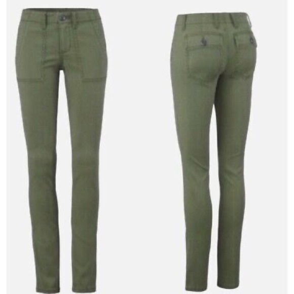 Cabi Style #5315 The Quest Skinny Stretch fine Cords Pants Army Green - Picture 2 of 7